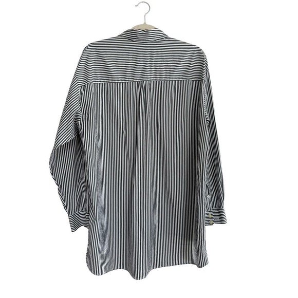 Lacoste Cotton Button Down Long Sleeved Shirt Size 40 High Low Hem - Picture 2 of 6